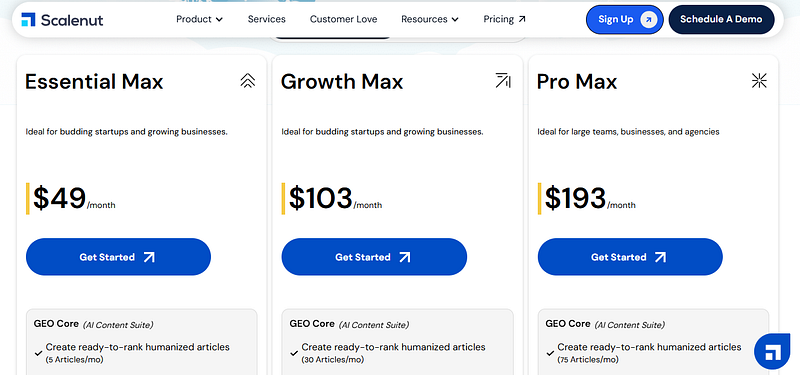 Scalenut pricing plans at AISO Blog