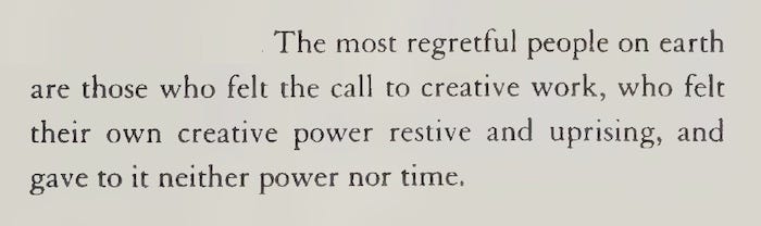 If you feel the pull toward creative interests … embrace it.