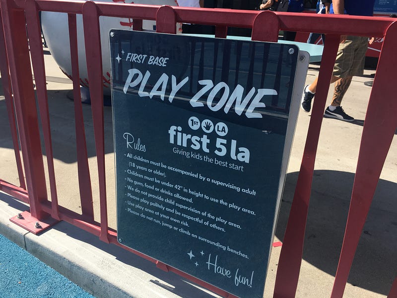 play zone at dodger stadium
