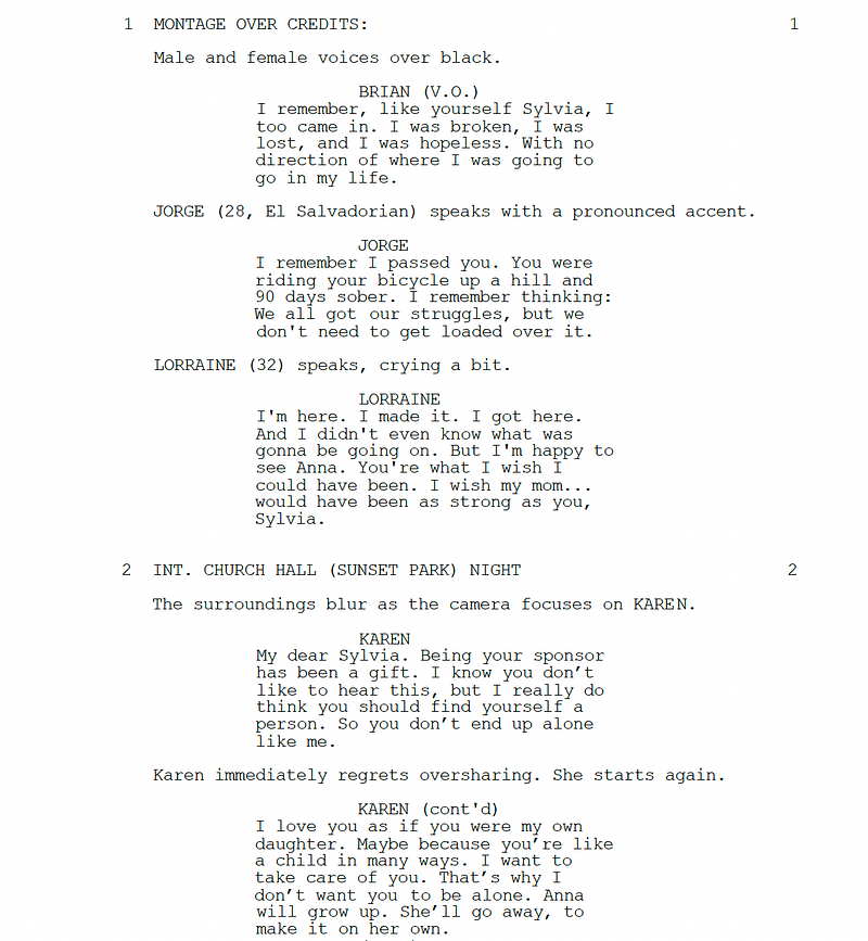 Page One: “Memory” (2023)