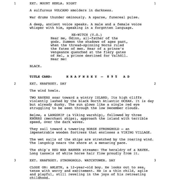 Page One: “The Northman” (2022)