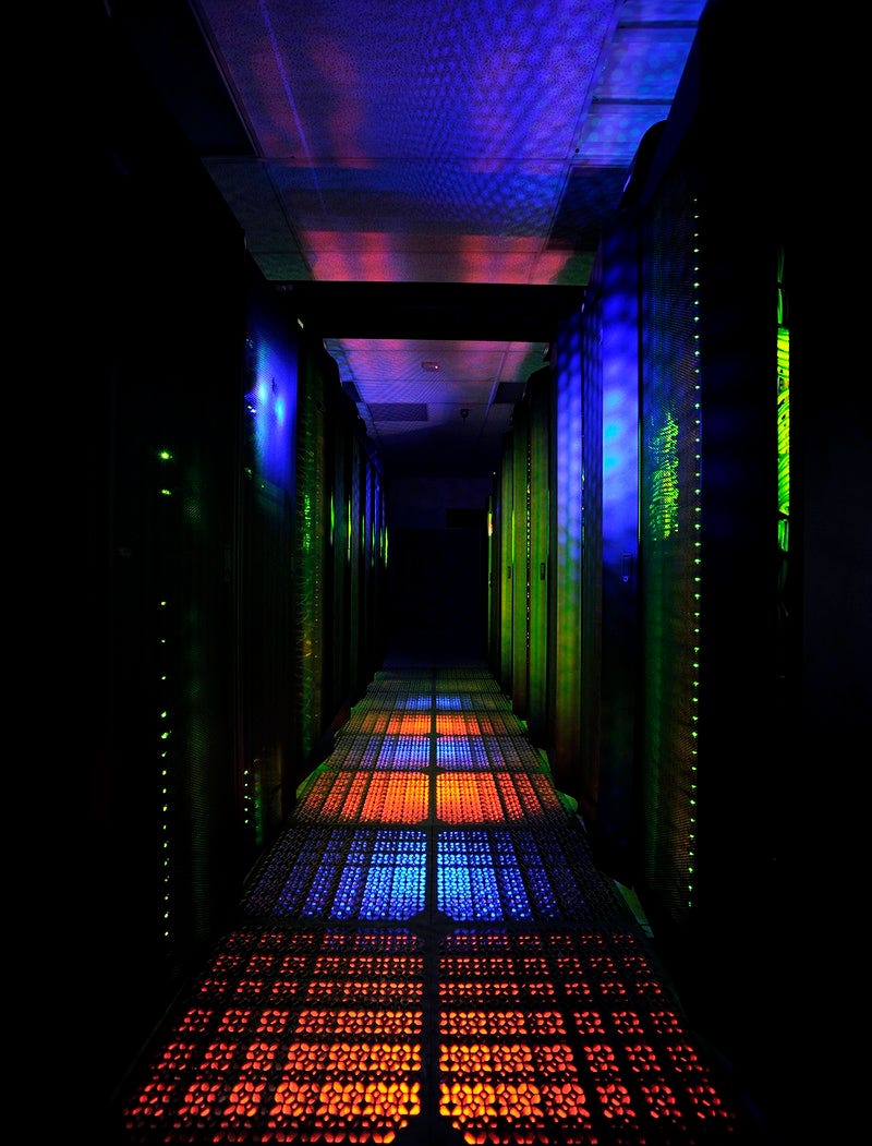 dark server hallway