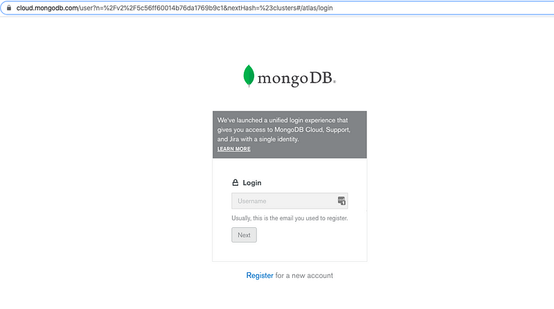 Setting up MongoDB on cloud