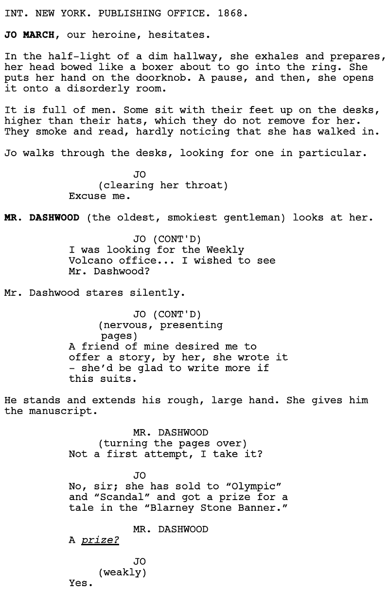 Page One: “Little Women” (2019)