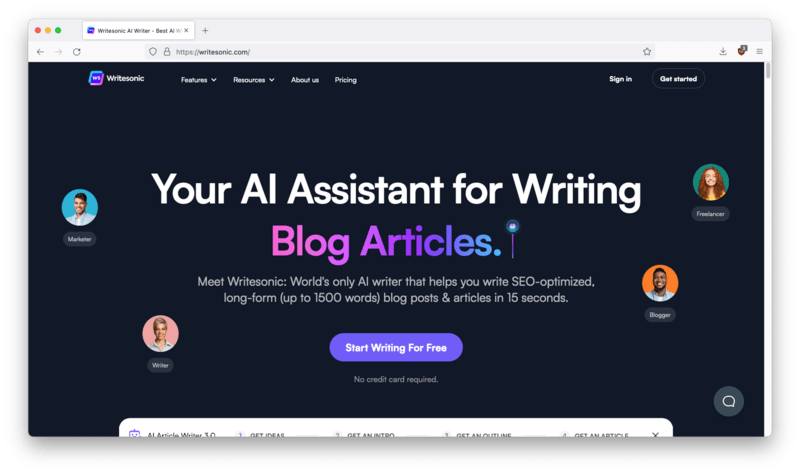 Writesonic AI Writing Tool