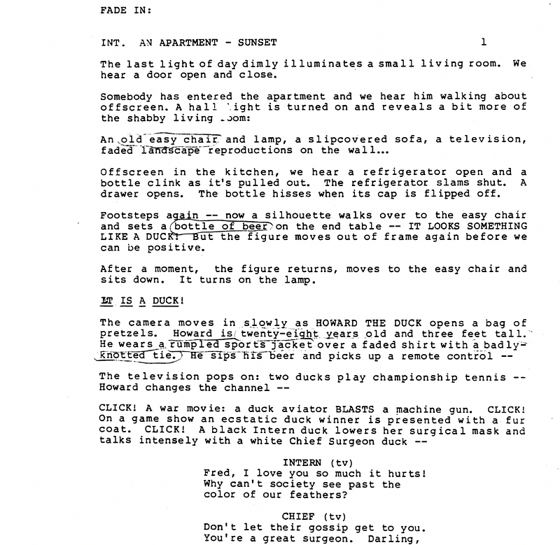 Page One: “Howard the Duck” (1986)