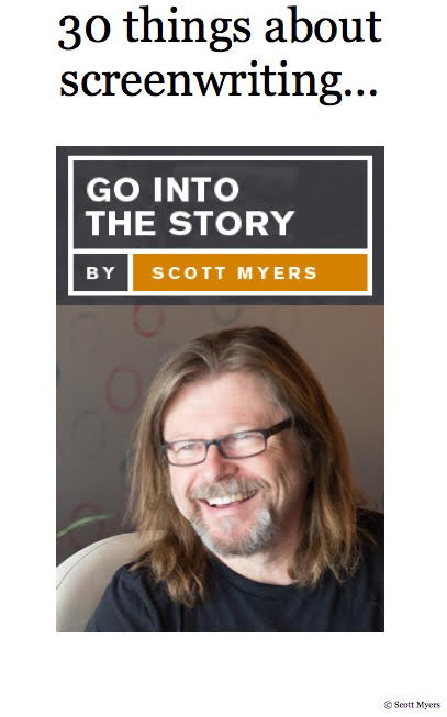 30 Things About Screenwriting