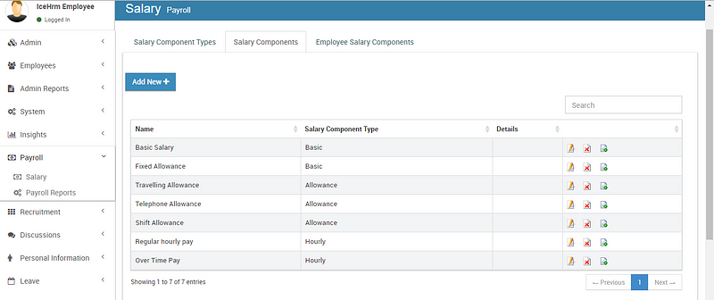 Creating a company payroll using IceHrm