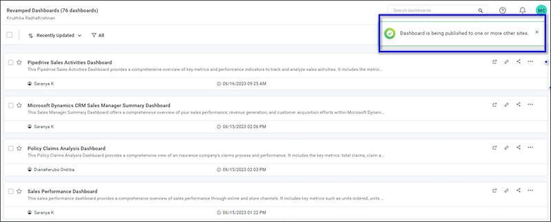 Published Notification