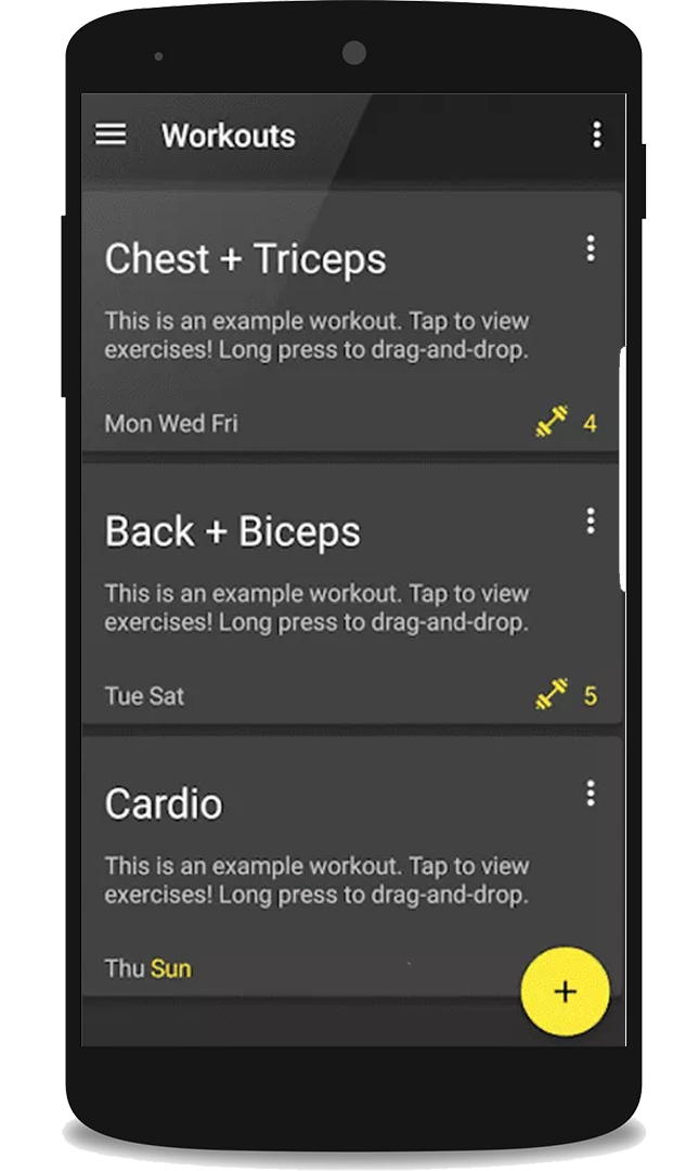 My Work in Progress - Gym Log for Android - Free App Download