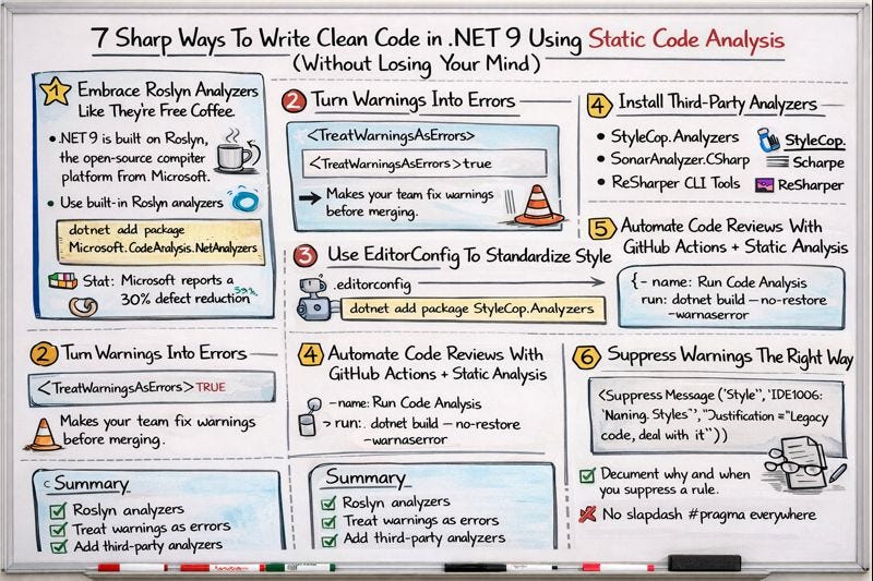 7 Sharp Ways To Write Clean Code in .NET 9 Using Static Code Analysis (Without Losing Your Mind)