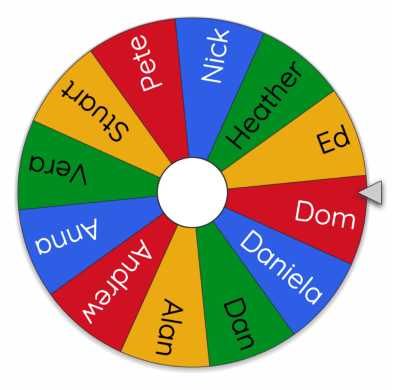 A screenshot from wheel of names dot com