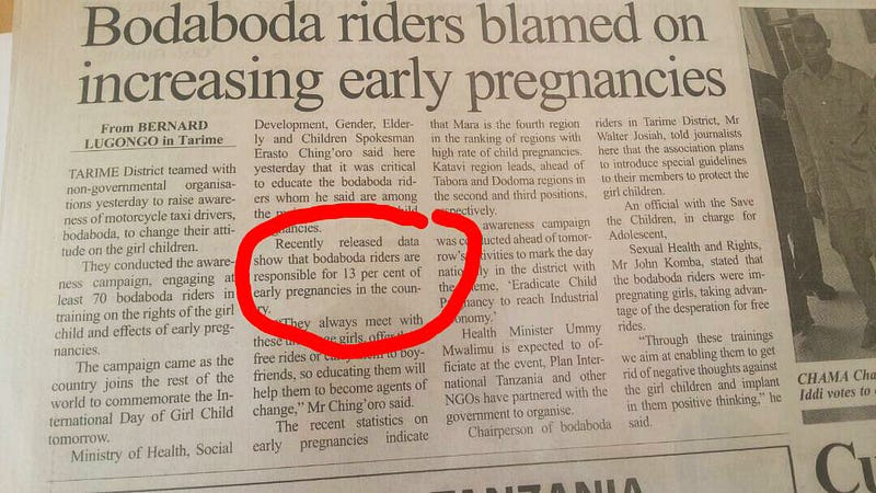 Image result for boda boda riders pregnancies