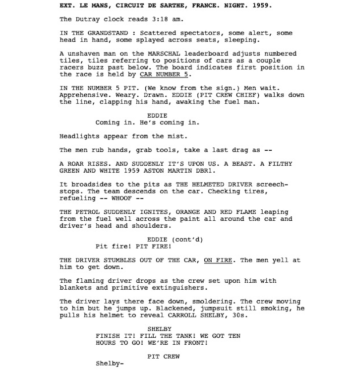 Page One: “Ford v Ferrari” (2019)