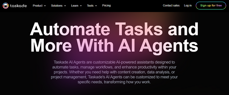 automate content tasks with Taskade Ai Agents