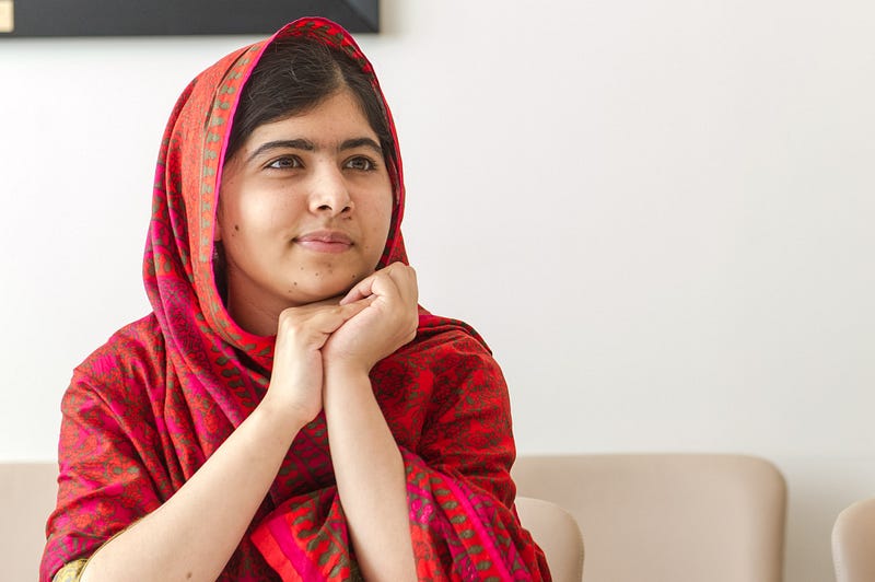 Portrait of Malala Yousafzai
