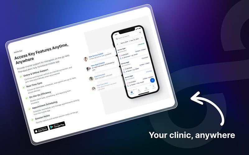 Affordable ABA clinic management platform authorization tracking interface