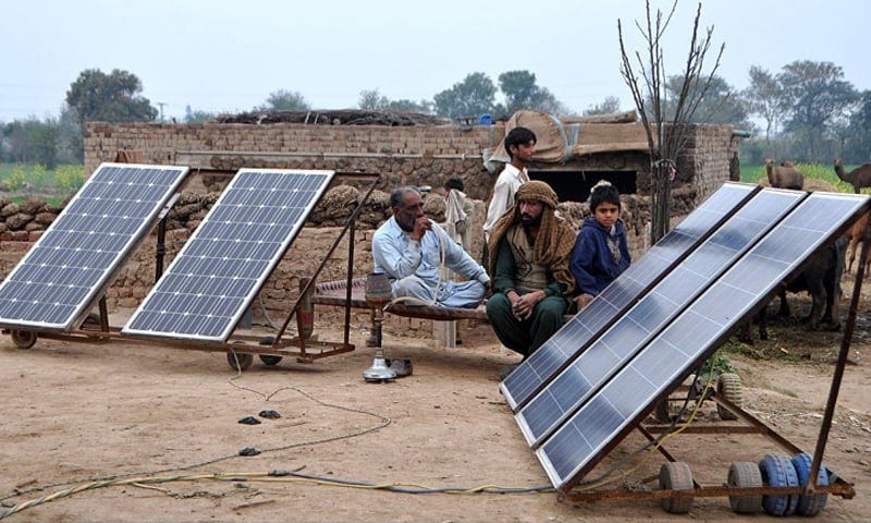 Solar power is becoming increasingly common in the rural areas of Pakistan that are not served by the national grid.
