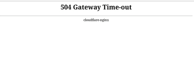 504 Gateway Error