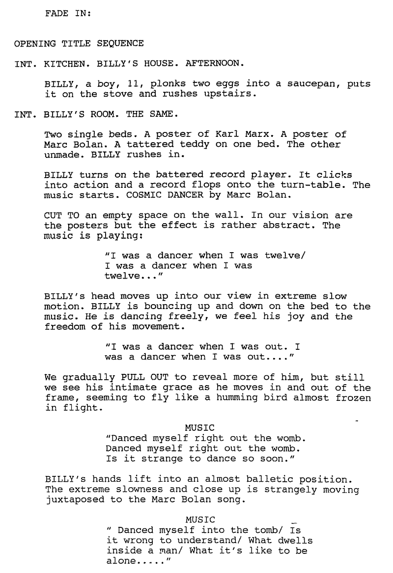 Page One: ‘Billy Elliot’ (2000)