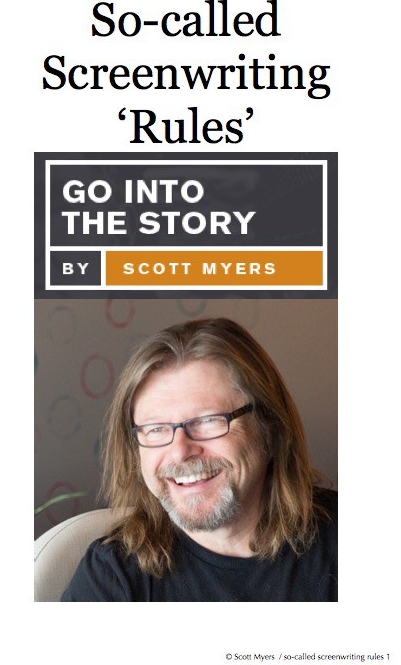So-Called Screenwriting ‘Rules’