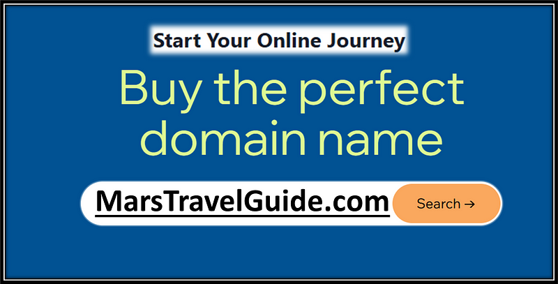 Mars travel guide domain name for sale