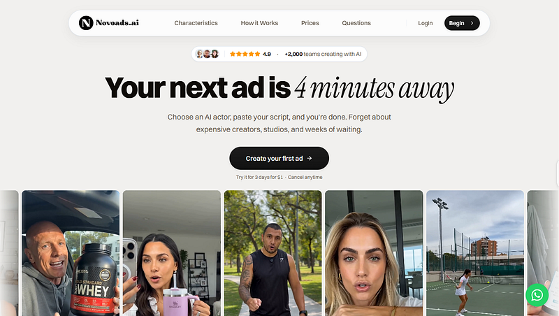 Novoads AI Ads Platform For Sale on AISO Blog