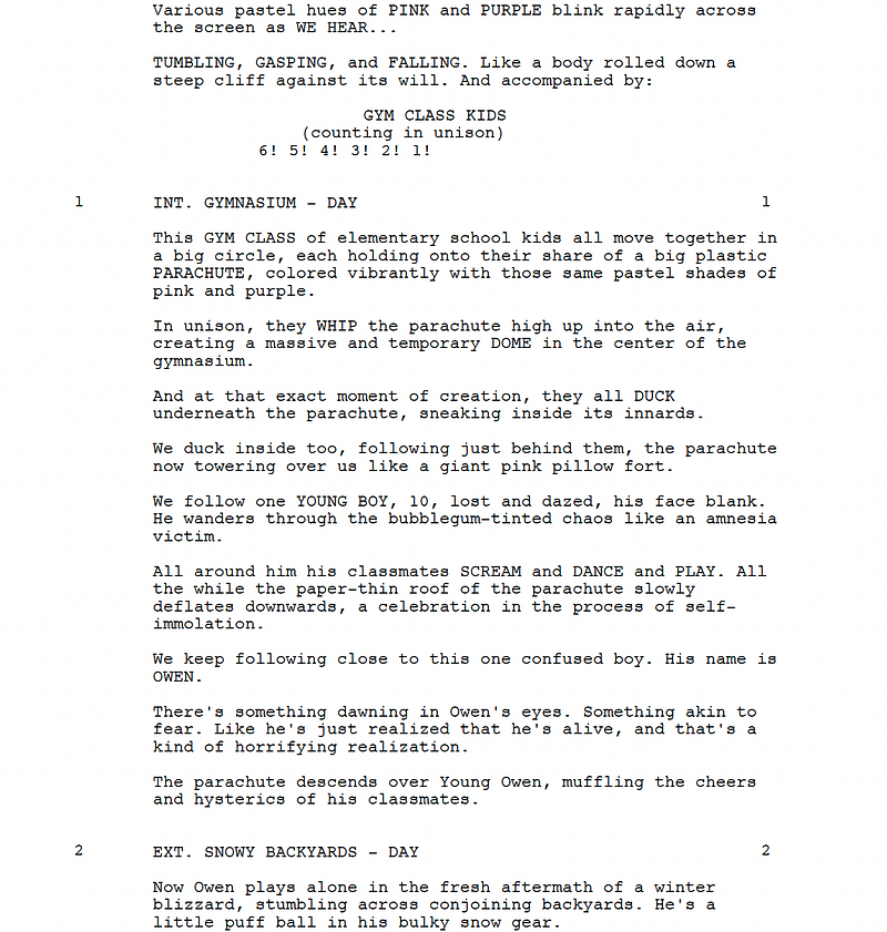Page One: “I Saw the TV Glow” (2024)