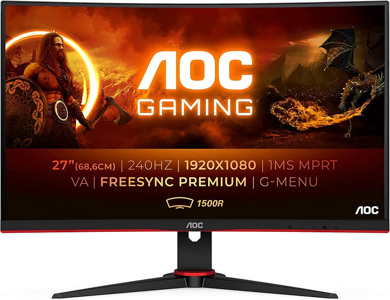 AOC Gaming C27G2ZE — 27 Inch FHD Curved Monitor