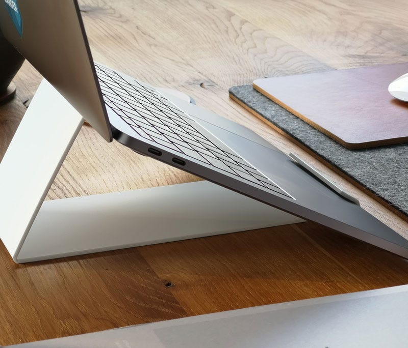 Elevated Laptop on a stand