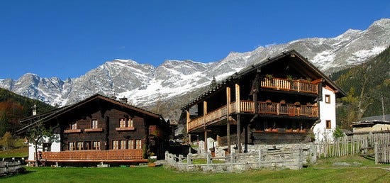 All ombra Della Est Del Monte Rosa Macugnaga E Il Suo cimitero Degli 