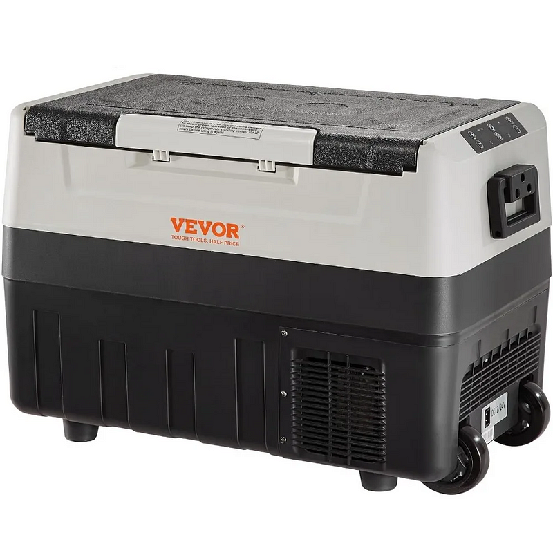 VEVOR 58 QT/55 L Dual Zone Portable Freezer — Best 12V RV Refrigerators — WALFOSBRAND.COM