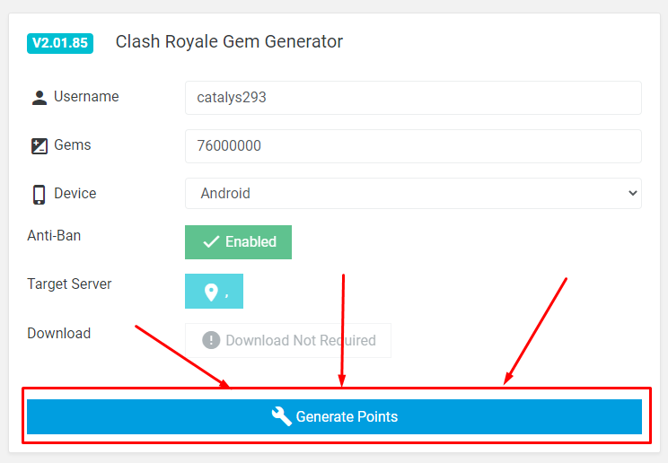 [100 Working] Clash Royale gem generator October 2020