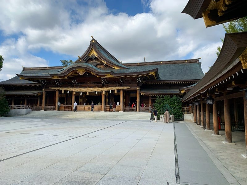 The main hall of Kanagawa Prefecture’s Samukawa Shrine