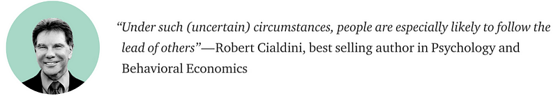 Robert Cialdini social proof quote