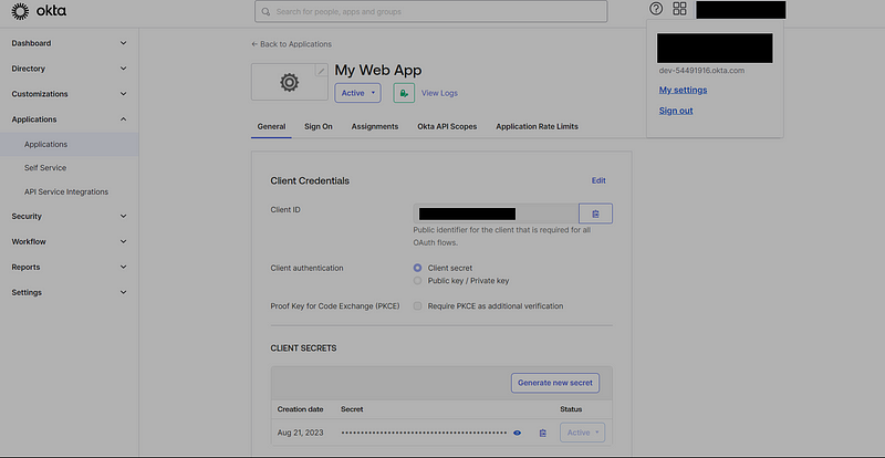 Okta Configuration