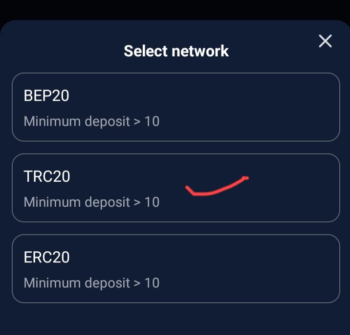 Choose the Crypto Network carefully