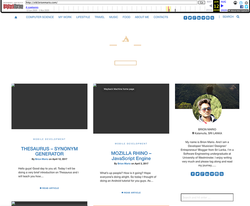 brionmario.com wordpress site