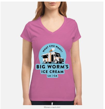 big worm ice cream shirt