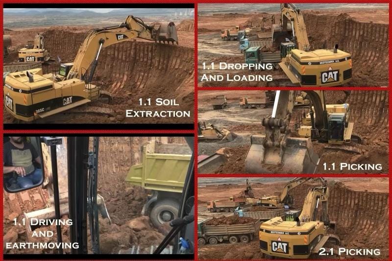 Activity Recognition on Soil and Earthmoving.