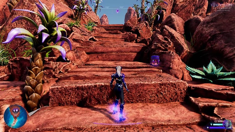 A screenshot of the Overworld and Arlen in Illuvium.