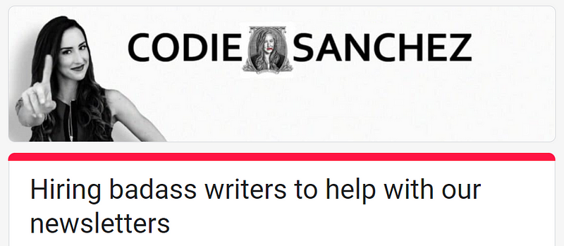 Wanted! Badass Writers To Hire For Newsletter
