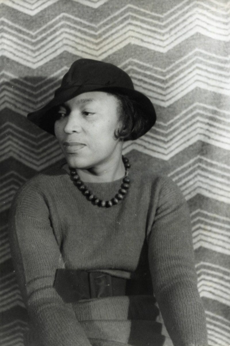 An image shows Zora Neale Hurston.