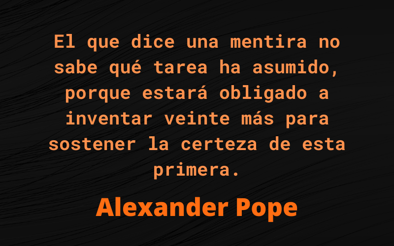 Frases de Mentiras — Alexander Pope