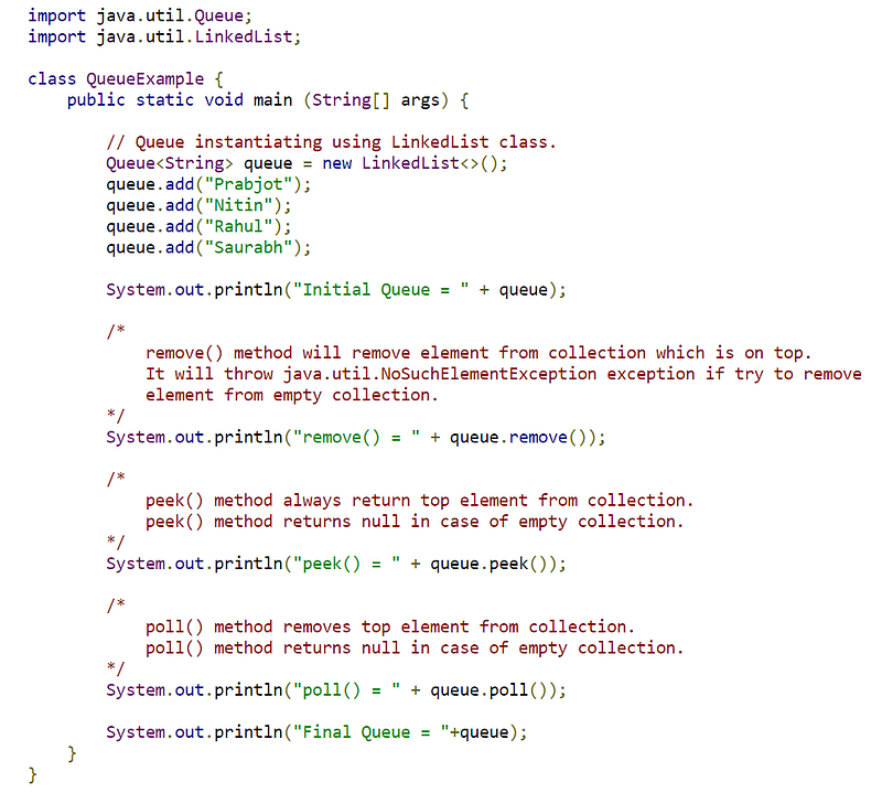 Queue Poll Method In Java _ Java Deque poll() Method with Examples – EGKPK