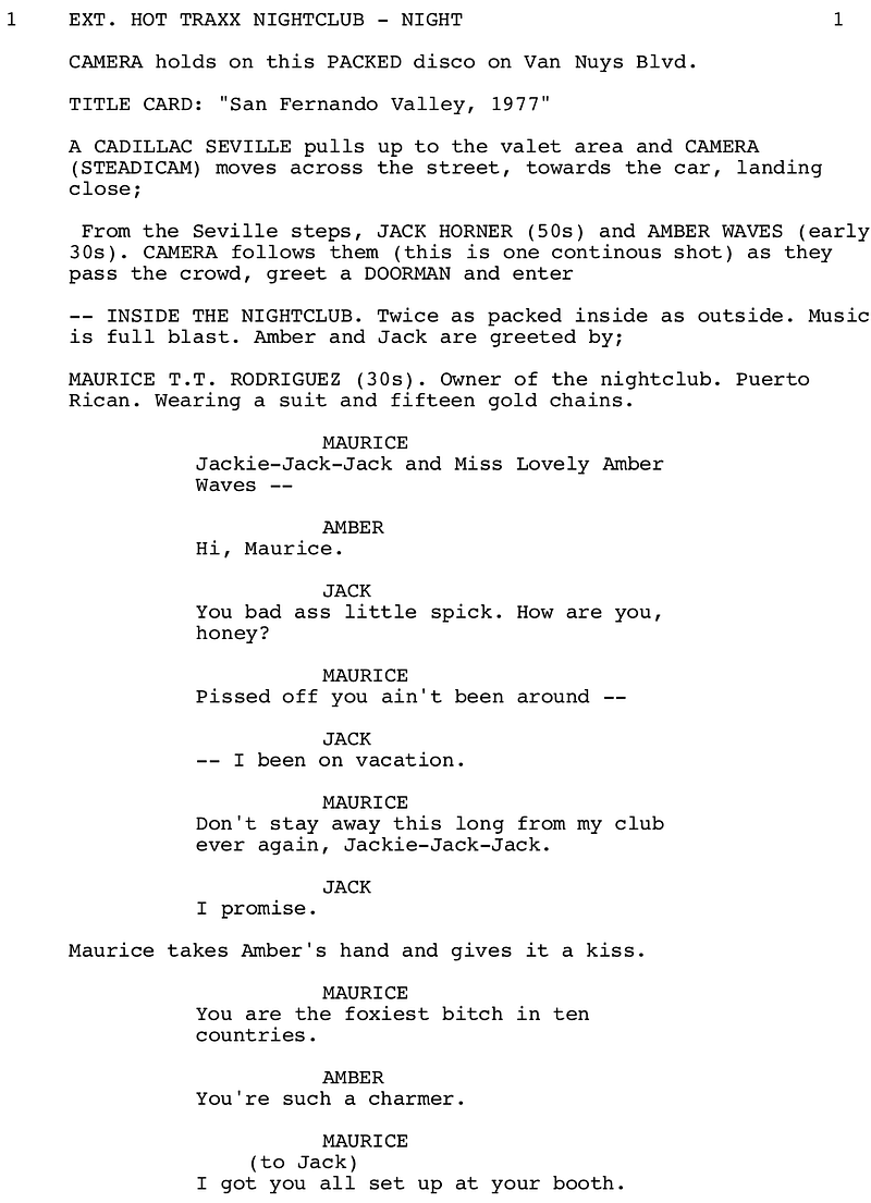 Page One: ‘Boogie Nights’ (1997)