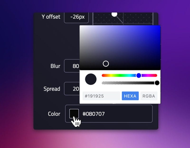 CSS Box Shadow Color Control