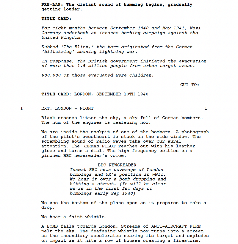 Page One: “Blitz” (2024)