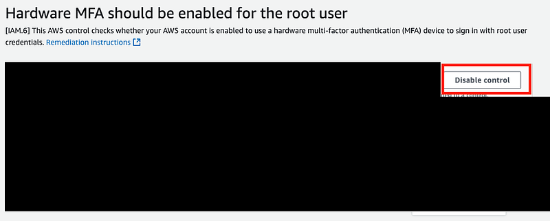 Disabling a control