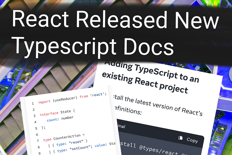 React Released New Typescript Documentation
